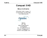 Preview for 86 page of Optelec Compact 5 HD User Manual