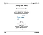 Preview for 124 page of Optelec Compact 5 HD User Manual