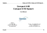 Preview for 15 page of Optelec Compact 6 HD User Manual