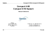 Preview for 98 page of Optelec Compact 6 HD User Manual