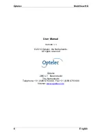 Preview for 6 page of Optelec MultiView HD User Manual