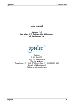 Preview for 9 page of Optelec Traveller HD User Manual