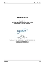 Preview for 79 page of Optelec Traveller HD User Manual