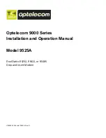 Optelecom 9525A Installation And Operation Manual preview