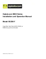 Optelecom 9525AY Installation And Operation Manual preview