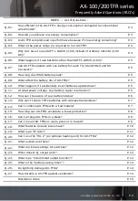 Preview for 2 page of Optex AX-100TFR Series Frequently Asked Questions Manual