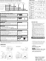 Preview for 2 page of Optex BGS-V2000 Series Instruction Manual