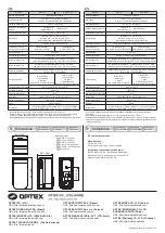 Preview for 8 page of Optex BX SHIELD Series Installation Instructions Manual