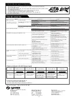 Preview for 8 page of Optex Elite OA-603 Installation Instructions Manual