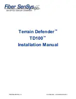 Preview for 1 page of Optex Fiber SenSys Terrain Defender TD 100 Installation Manual