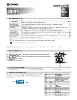 Optex GEN-OSR Installation Instructions preview