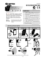 Preview for 1 page of Optex HX-40/40AM Installation Insrtuctions