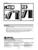 Preview for 12 page of Optex HX-40/40AM Installation Insrtuctions