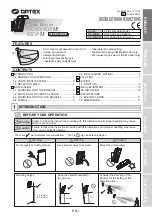 Optex HX-40 Installation Instructions Manual preview