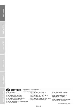 Preview for 12 page of Optex HX-40 Installation Instructions Manual