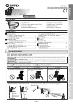 Optex HX-40RAM Installation Instructions Manual preview