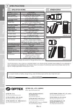 Preview for 12 page of Optex HX-40RAM Installation Instructions Manual