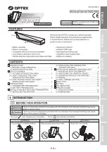 Optex HX-80NRAM Installation Instructions Manual preview