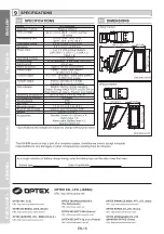 Preview for 16 page of Optex HX-80NRAM Installation Instructions Manual