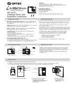 Preview for 1 page of Optex iVISION+ IVP-GU Installation Instructions