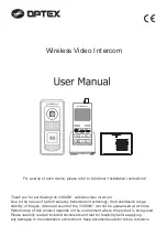 Preview for 1 page of Optex iVision+ User Manual