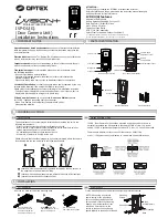 Preview for 1 page of Optex IVP-DU Installation Instructions