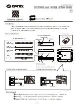 Предварительный просмотр 1 страницы Optex IVPC-DI Installation Manual