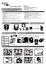 Optex PRO WAVE Installation Instructions preview