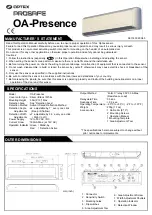 Preview for 1 page of Optex ProSafe OA-Presence Manual