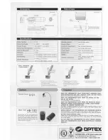 Preview for 2 page of Optex PT-3S Manual