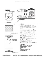 Preview for 7 page of Optex PT-5LD Instruction Manual