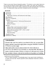 Preview for 2 page of Optex PT-7LD Instruction Manual