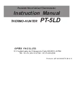 Preview for 17 page of Optex PT-7LD Instruction Manual