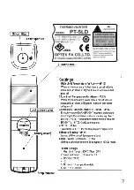 Preview for 23 page of Optex PT-7LD Instruction Manual