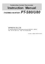 Preview for 35 page of Optex PT-7LD Instruction Manual