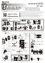 Preview for 1 page of Optex QX Infinity Series Installation Instructions