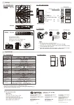 Preview for 2 page of Optex QX Infinity Series Installation Instructions