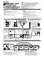 Preview for 1 page of Optex RC-20U Installation Instructions