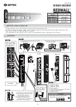 Optex REDBEAM Series Wiring Diagram preview