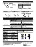 Preview for 2 page of Optex RX-40QZ Installation Instructions