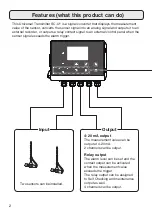 Preview for 2 page of Optex SC-U1 Operation Manual