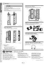 Preview for 12 page of Optex Smart Line Series Installation Instructions Manual