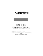 Preview for 1 page of Optex SMDC-16 User Manual