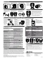 Preview for 2 page of Optex TD-20U Installation Instructions