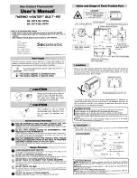 Preview for 1 page of Optex Thermo-Hunter BA-30TA User Manual