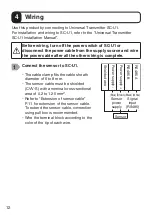 Preview for 12 page of Optex TS-1000-D Instruction Manual