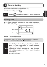 Preview for 13 page of Optex TS-1000-D Instruction Manual