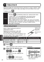 Preview for 22 page of Optex TS-1000-D Instruction Manual