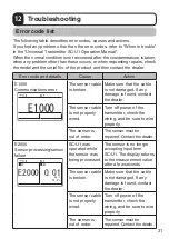 Preview for 31 page of Optex TS-1000-D Instruction Manual