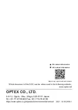 Preview for 36 page of Optex TS-1000-D Instruction Manual